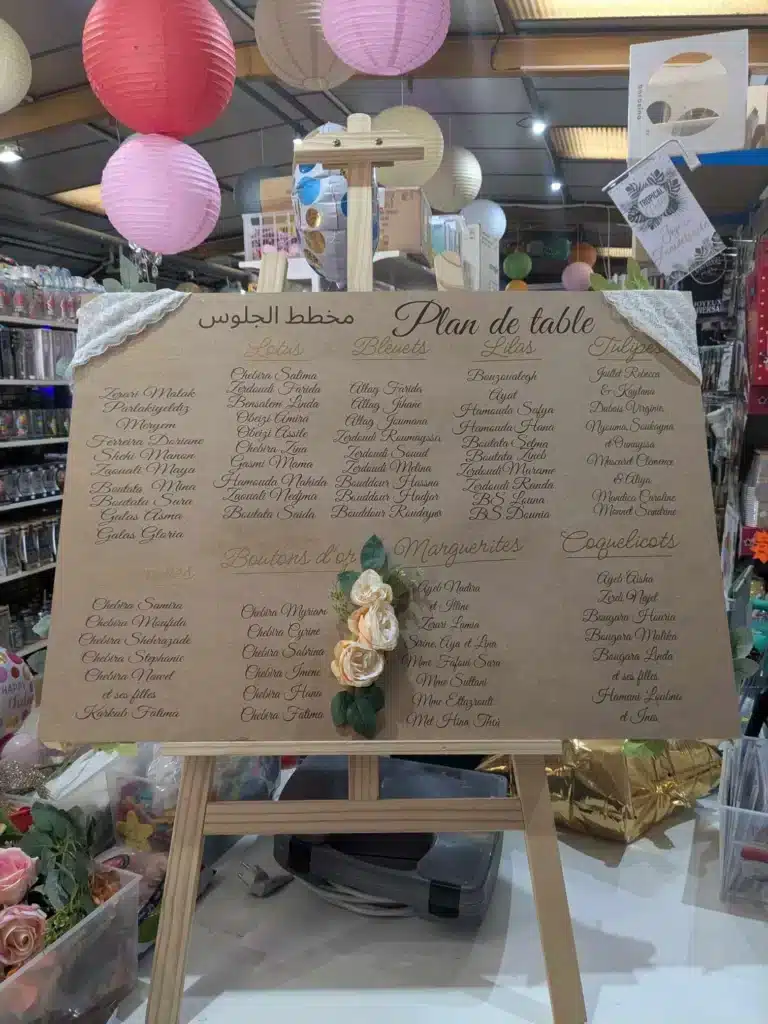 panneaux de décoration pour marriage
